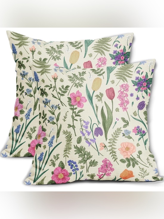 Other - Spring Floral Pillow Covers 24x24 Inch
